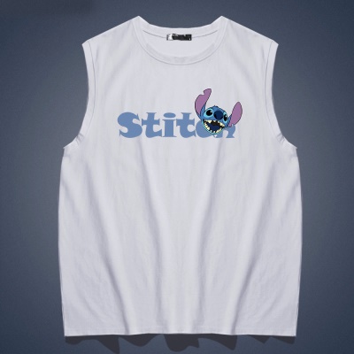 T-shirt sans manches  en coton Stylo