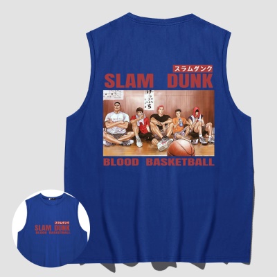OCREA maillot de basket-ball slam dunk maître anime imprimé gilet ample en coton