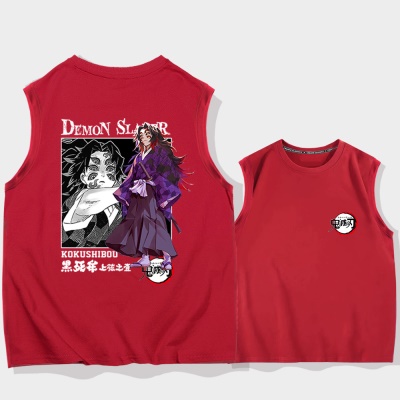 OCREA maillot de basket-ball imprimé anime japonais en coton avec des épaules et un gilet ample
