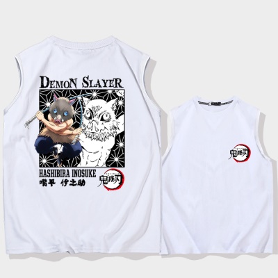 OCREA maillot de basket-ball japonais anime large épaules sans manches gilet en coton