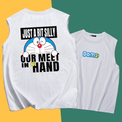 Gilet en coton fin et bas de taille ample