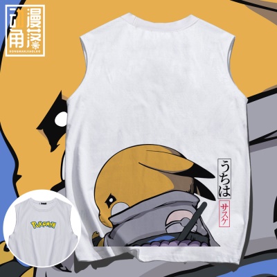 Gilet ample, sous-vêtement d'anime japonais à col rond