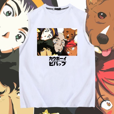 OCREA maillot de basket-ball cartoon anime loose col rond coton