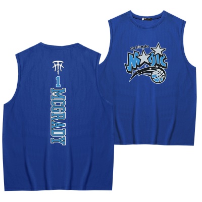T-shirt sans manches en coton avec col rond et gilet ample