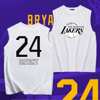 T-shirt col rond en jersey de coton Kobe n ° 24
