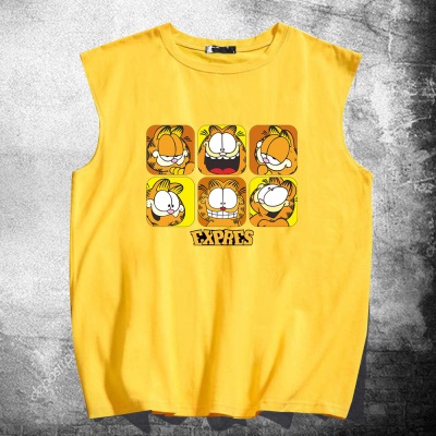 T-shirt sans manches Garfield avec gilet ample