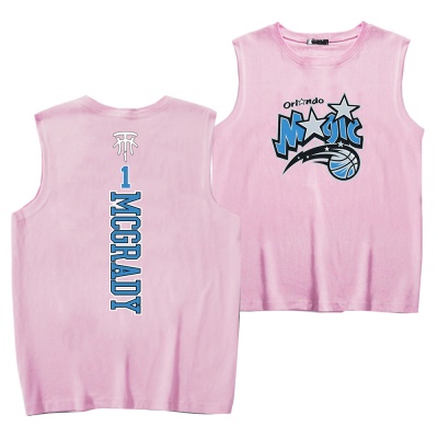 T-shirt sans manches en coton avec col rond et gilet ample