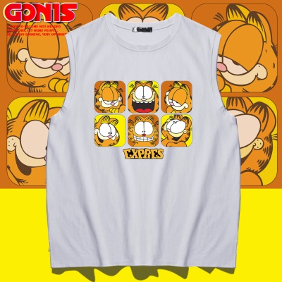 T-shirt sans manches Garfield avec gilet ample