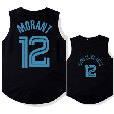 Maillot de basket-ball OCREA MORANT n ° 12 en nylon à séchage rapide
