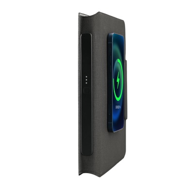 Porte carnet de notes multifonction avec charge avec et sans fil et clé USB de 16 Gb intégrée