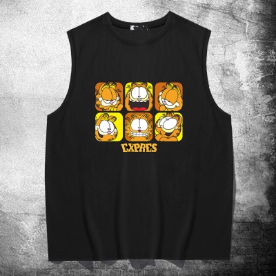 T-shirt sans manches Garfield avec gilet ample