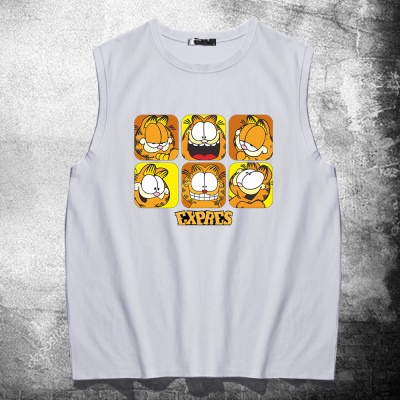 T-shirt sans manches Garfield avec gilet ample