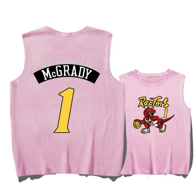 Gilet de sport Raptors n ° 1 Sous-chemise sans manches à col rond ample