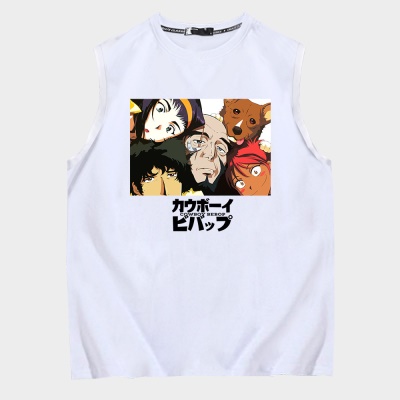 OCREA maillot de basket-ball cartoon anime loose col rond coton