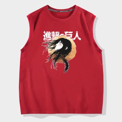 OCREA maillot de basket-ball bande dessinée anime cheveux longs géant gilet en coton