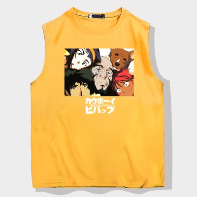 OCREA maillot de basket-ball cartoon anime loose col rond coton