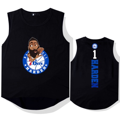 OCREA maillot de basket-ball Harden 76 arc ourlet en nylon