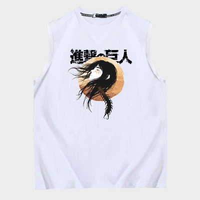 OCREA maillot de basket-ball bande dessinée anime cheveux longs géant gilet en coton