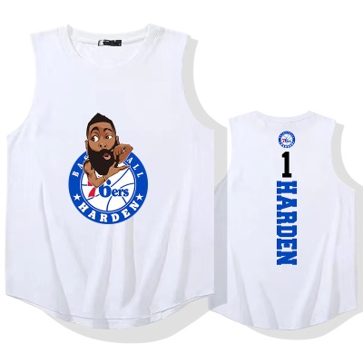 OCREA maillot de basket-ball Harden 76 arc ourlet en nylon