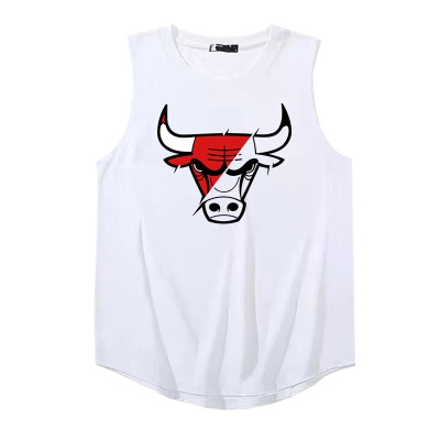OCREA maillot de basket-ball taille 23 tête de taureau imprimé en nylon