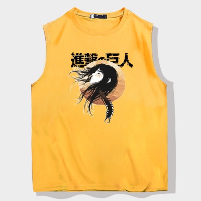 OCREA maillot de basket-ball bande dessinée anime cheveux longs géant gilet en coton