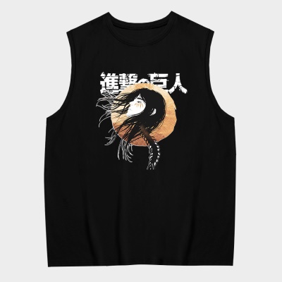 OCREA maillot de basket-ball bande dessinée anime cheveux longs géant gilet en coton