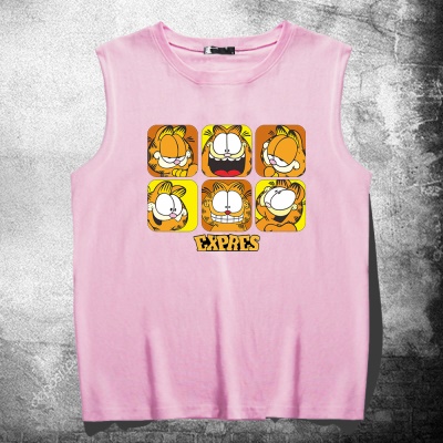 T-shirt sans manches Garfield avec gilet ample