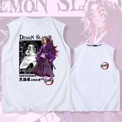 OCREA maillot de basket-ball imprimé anime japonais en coton avec des épaules et un gilet ample
