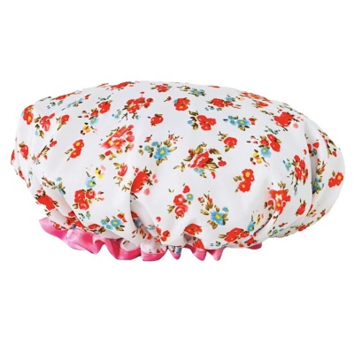 Bonnet de bain imprimé fleur de prunier