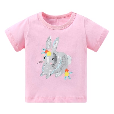 T-shirt pour enfants T-shirt col rond en coton
