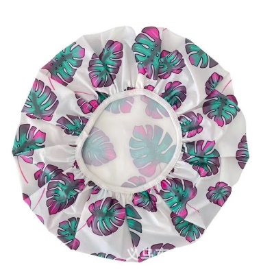 Bonnet de bain Fashion Feuilles Fleurs