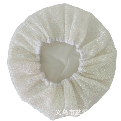 Bonnet de bain en tissu fantaisie doré