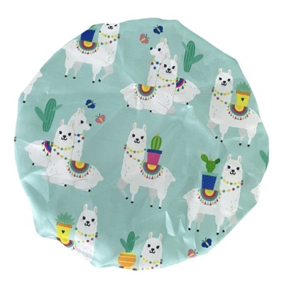 Bonnet de bain en dentelle en tissu serti