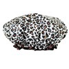 Bonnet de bain imprimé léopard
