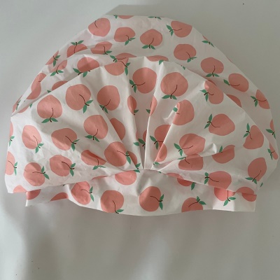 Bonnet de bain imprimé pêche mignon