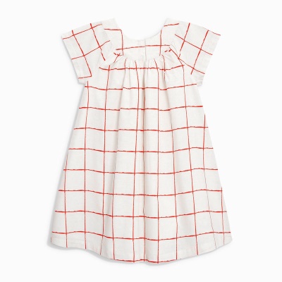 Robe de fille tricotée à rayures de couleur