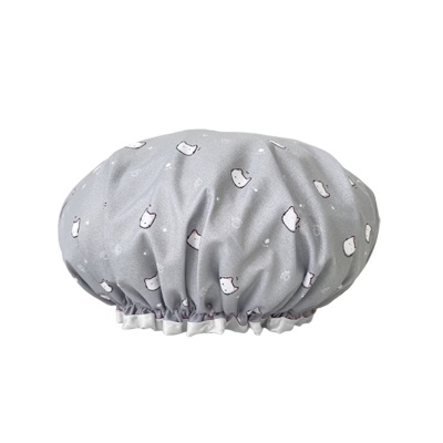 Bonnet de bain imprimé Little Daisy Wave Point double couche
