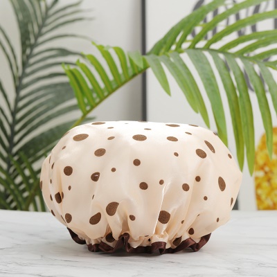 Bonnet de bain à double couche en fil de filet