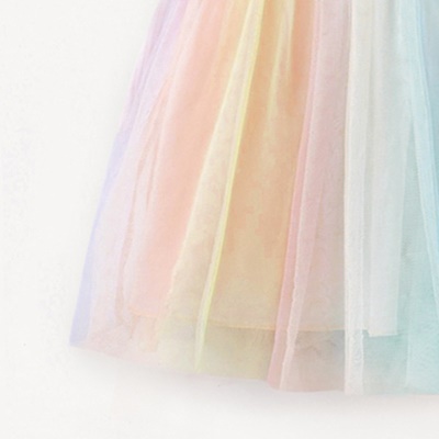 Robe à manches courtes pour fille en filet