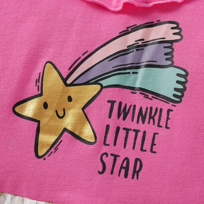 Robes pour filles Robes à manches courtes en filet pour enfants