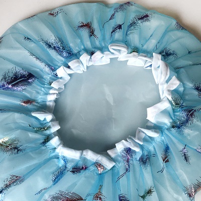 Bonnet de bain imprimé en plumes colorées