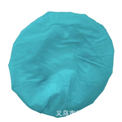 Bonnet de bain simple en tissu polyester double couche