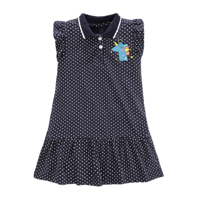Robe d'été sans manches Jupe européenne et américaine pour enfant