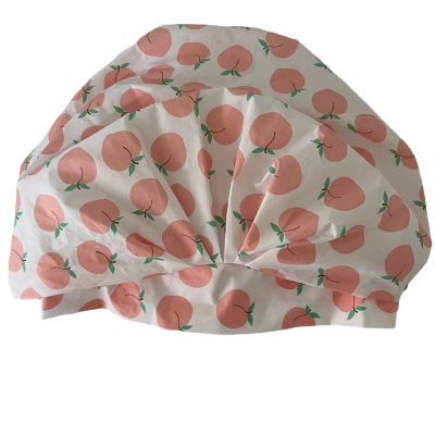 Bonnet de bain double couche Pêche rose