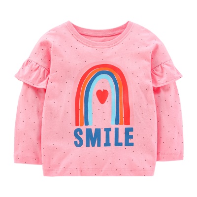 T-shirt manches longues mignon pour fille