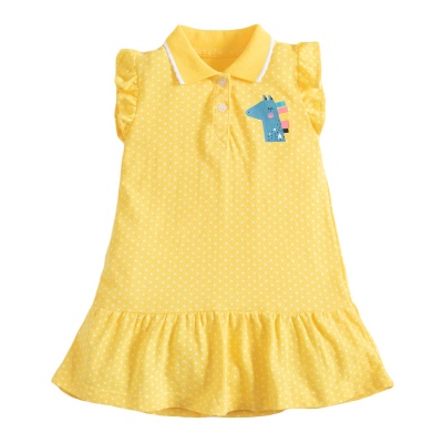 Robe d'été sans manches Jupe européenne et américaine pour enfant