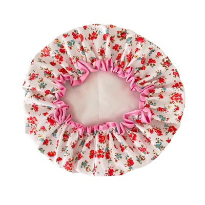 Bonnet de bain imprimé fleur de prunier