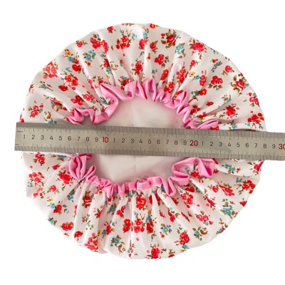 Bonnet de bain imprimé fleur de prunier