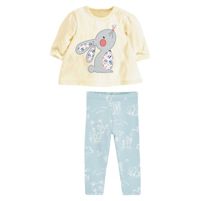 Costume pour fille à manches longues imprimé