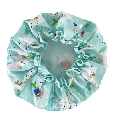 Bonnet de bain en dentelle en tissu serti